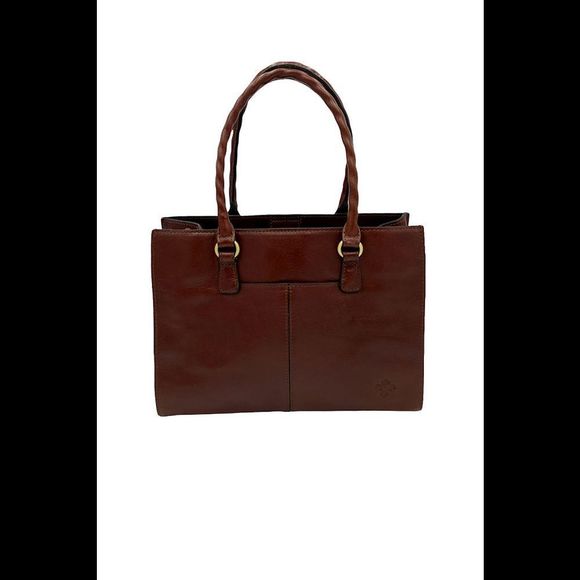 Patricia Nash Leather Primrose Satchel British Tan - Picture 2 of 4